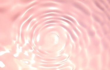 Premium pink water background, abstract waves, top angle, polished texture for product presentations, soothing, immersive, high-definition, Generative AI, Generative, KI