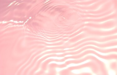 Sumptuous pink aquatic background, rippling water surface, top view, high-quality texture for product staging, dynamic, soothing, high-res, Generative AI, Generative, KI