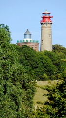 Fototapeta na wymiar Two lighthouses Rügen Germany