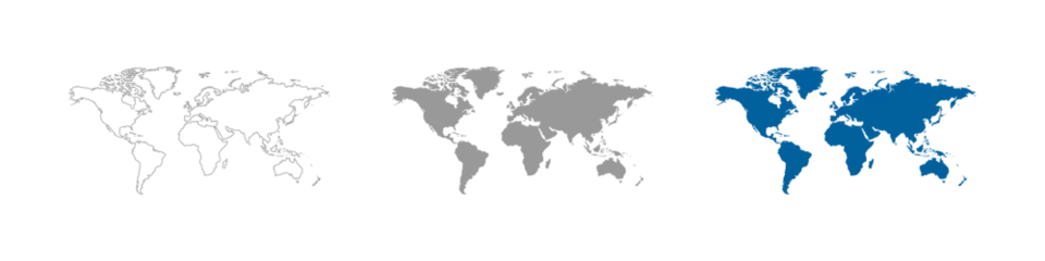Rolgordijnen Map world. Vector. Country. Earth Globe © smile3377