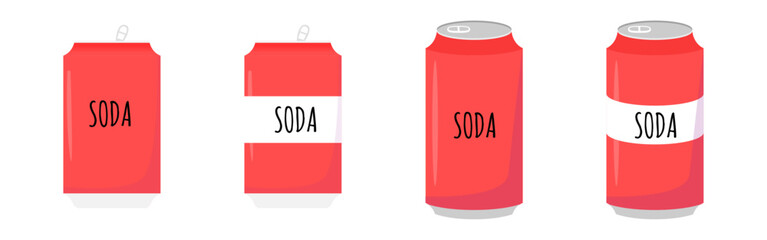 soda cola can red color fresh drink soft drink