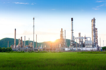 factory and industry oil refinery