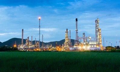 factory and industry oil refinery