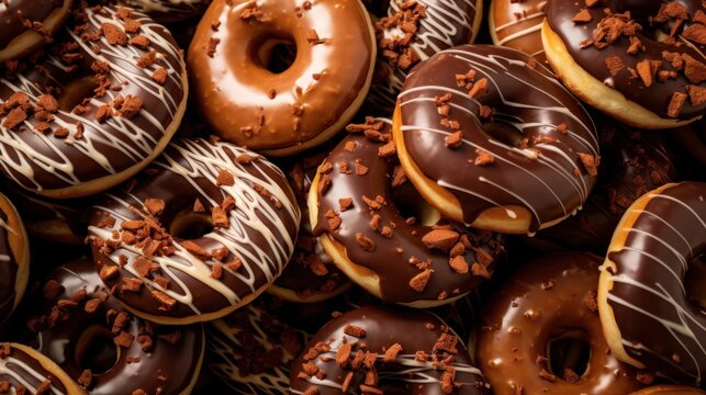 dounuts with chocolate
