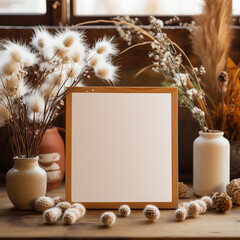 boho cloth spread out empty with white flowers spread around spaced out evenly