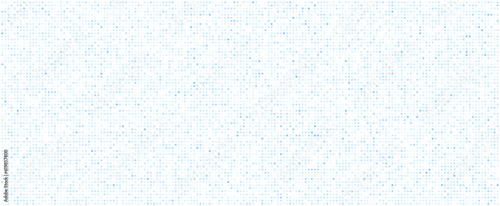 Poster digital technology background. digital data square blue pattern pixel background