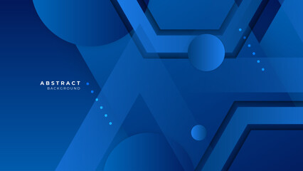 vector geometric abstract blue background