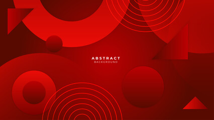 Abstract geometric red color elegant background. vector illustration