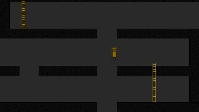 Animation of an old platform game