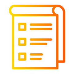 Fototapeta premium checklist icon 