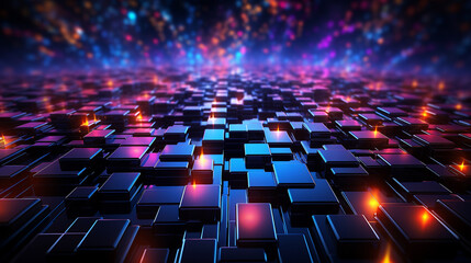 Obraz premium Generative ai embossed mesh representing internet connections in cloud computing