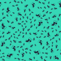 Black Water tap icon isolated seamless pattern on green background. Vector