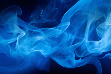 Fototapeta premium Blue smoke pattern background