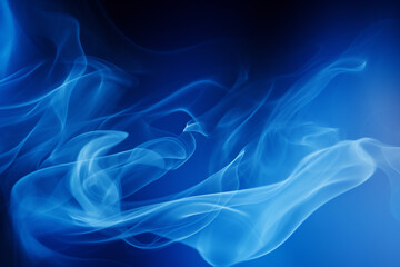 Obraz premium Blue smoke pattern background