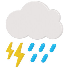 Thunderstorm with rain