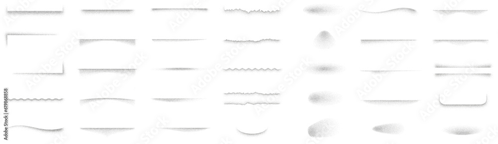 Aufkleber set of realistic round shadow and shadow effect.