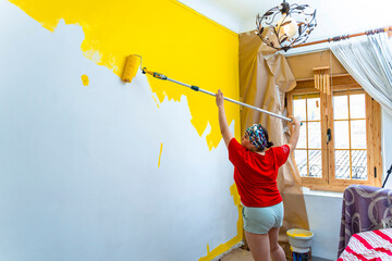 Yellow Wall Refresh: Woman in her 40s Adding Color