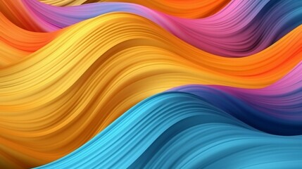 Obraz premium Photo colorful textile background vivid wave fabric.Generative AI