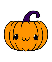 Cute Halloween Pumpkin Clipart