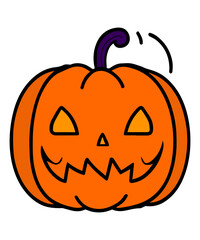 Cute Halloween Pumpkin Clipart