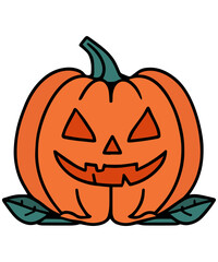 Cute Halloween Pumpkin Clipart