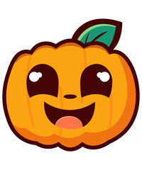 Cute Halloween Pumpkin Clipart