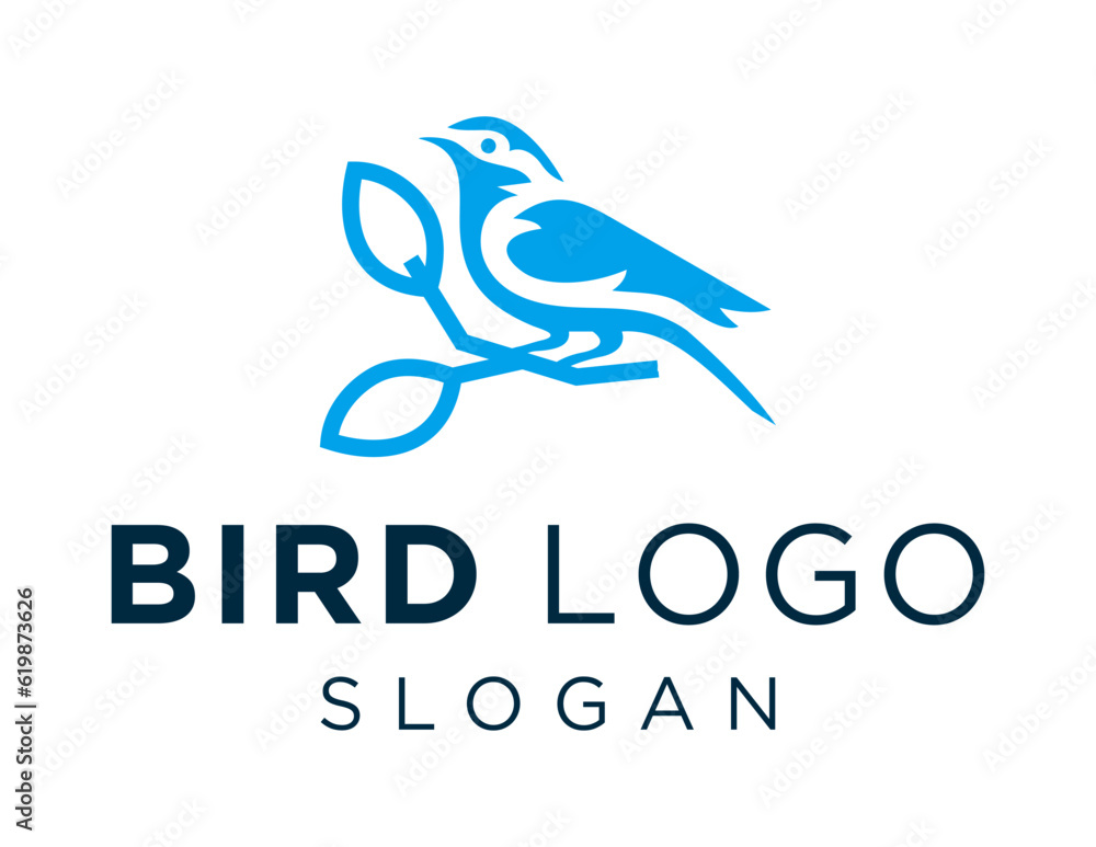 Aufkleber logo about bird on a white background. created using the coreldraw application.