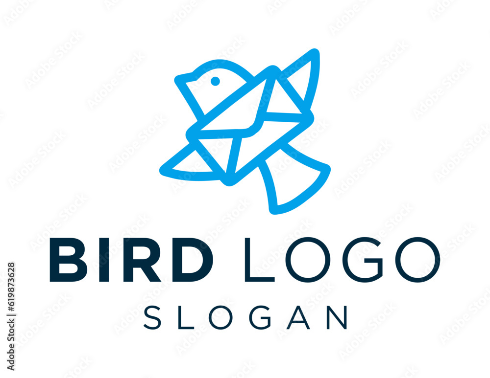 Aufkleber logo about bird on a white background. created using the coreldraw application.