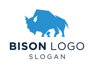 Obraz premium Logo about Bison on a white background. created using the CorelDraw application.