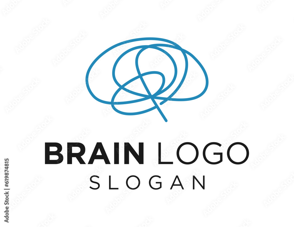 Aufkleber logo about brain on a white background. created using the coreldraw application.