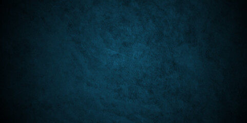 Modern Scary black and blue wall for backdrop texture, Dark grunge textured black concrete wall background. Black background with texture grunge, old vintage marbled stone wall concrete grunge.