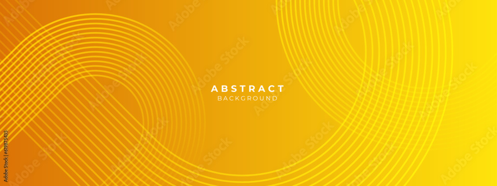 Poster modern yellow geometric shapes 3d abstract technology background. vector abstract graphic design ban