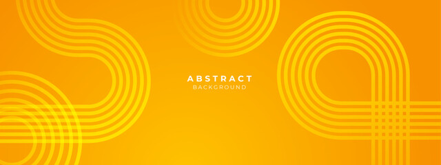 Minimal yellow geometric shapes light technology background abstract design. Vector illustration abstract graphic design pattern presentation background web template.