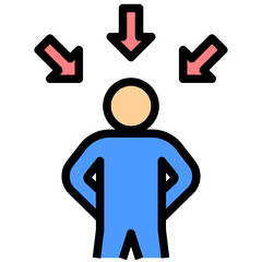 arrogance filled outline style icon