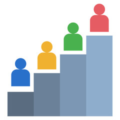 hierarchy flat style icon