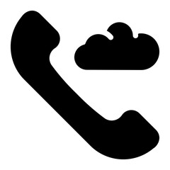 phone call glyph icon