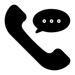 phone call glyph icon