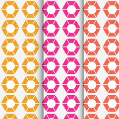 A pattern is an arrangement of lines or shapes, especially a design in which the same shape is repeated at regular intervals over a surface.