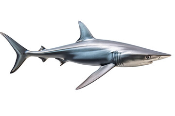 Fototapeta premium shark on transparent background (PNG). Generative AI.
