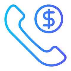 dollar gradient icon
