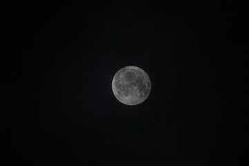 full moon in the night sky