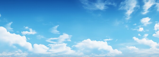 blue sky with white clouds for background