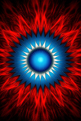 abstract red fractal background