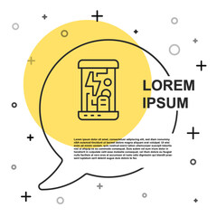 Black line Futuristic cryogenic capsules or containers icon isolated on white background. Cryonic technology for humans or cryogenic chamber. Random dynamic shapes. Vector