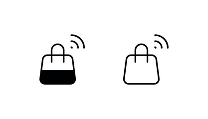 Retail icon design with white background stock illustration