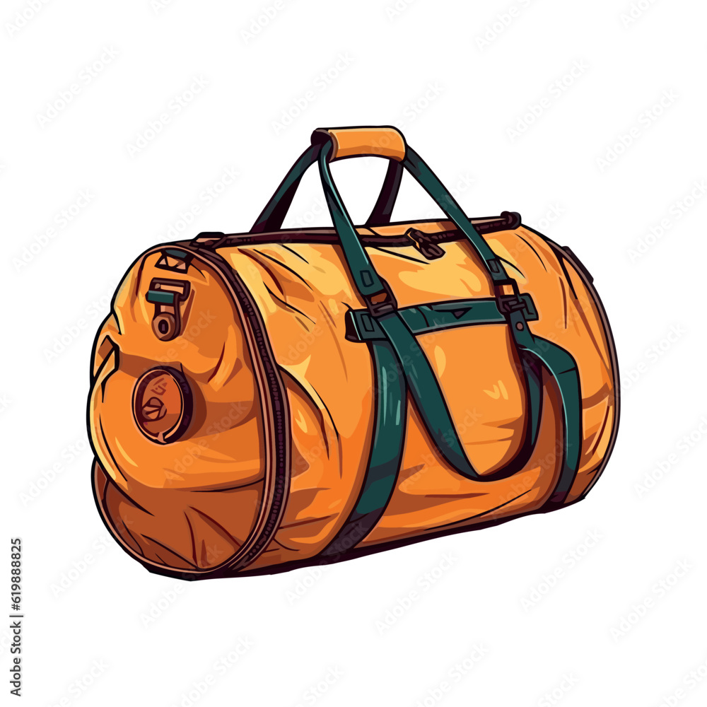 Poster backpack equipment for hiking and travel