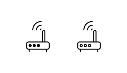 Router icon design with white background stock illustration