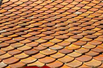 old terracotta roof tile texture background