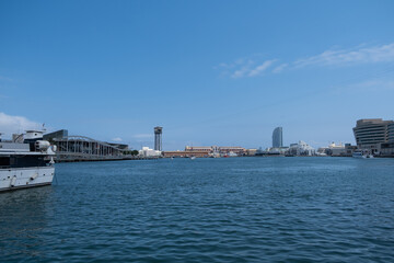 Obraz premium Landscape photos of port of Barcelona, Catalonia, Spain