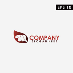 Leaf Of Snake Logo Design Modern Vector Template. Snake Icon. Snake. Vector Illustration